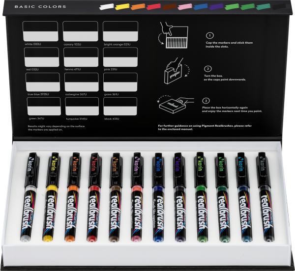 Karin real brush 0.4mm 33c1 pigment, basic farben - Karin-33c1-5904446031558