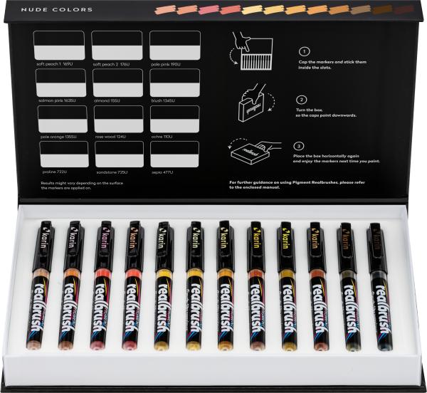 Karin real brush pen 0.4mm 33c4 pigment, nude farben - Karin-33c4-5904446031596