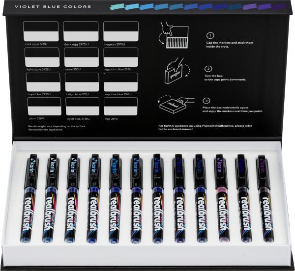 Karin real brush pen 0.4mm 33c5 pgiment, violettblau farben - Karin-33c5-5904446031602