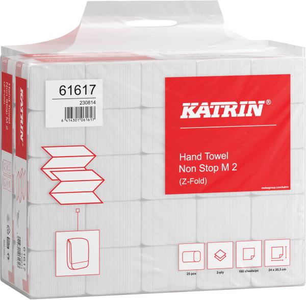 Katrin falthandtücher non stop m2 589665 2-lagig, weiss, recycling - Katrin-589665-6414301061617