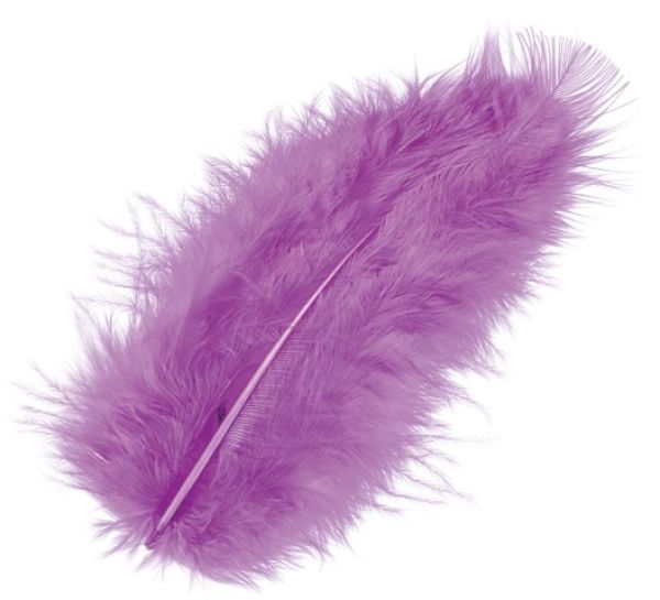 Knorr prandell marabufedern 10cm 6619282 violett 15 stück - Knorr-prandell-6619282-4011643025905