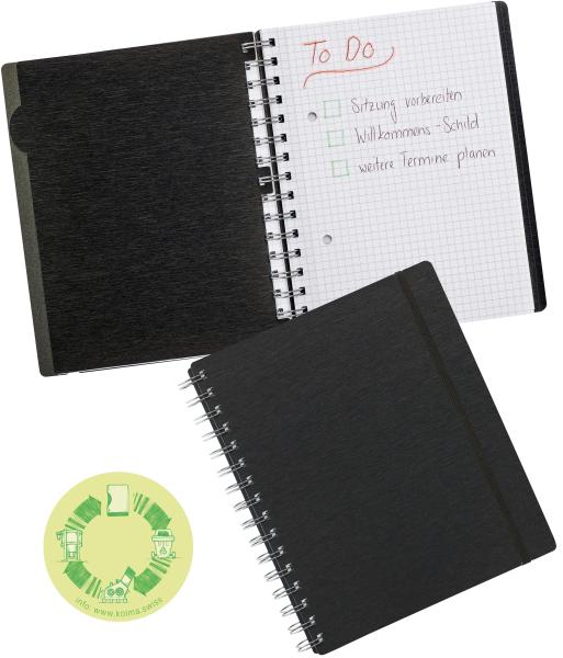 Kolma notizbuch lineaverde a5 06.521.06 kariert, 70g/m2 schwarz - Kolma-06.521.06-7611967060643-04.jpg
