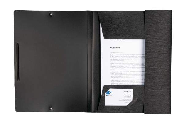 Kolma gummizugmappe lineaverde a4 11.077.06 schwarz, pp, sand, recycling - Kolma-11.077.06-7611967113585-02.jpg