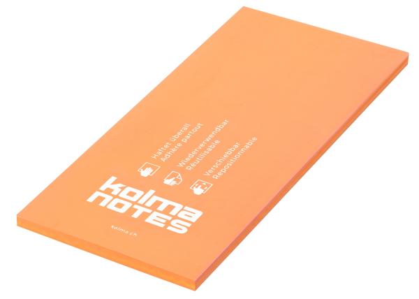 Kolma kolma notes 99x210mm 13.010.12 1x100 blatt orange - Kolma-1301012-7611967130391