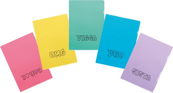 Kolma sichtmappe fashion slang 59.901.19 a4 assortiert 10 stück - Kolma-5990119-7611967591840