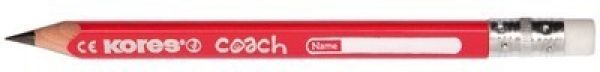 Kores coach bleistift hb spitzer bb92533 3 st./weisser radierer,3-eck. - Kores-bb92533-9023800925336
