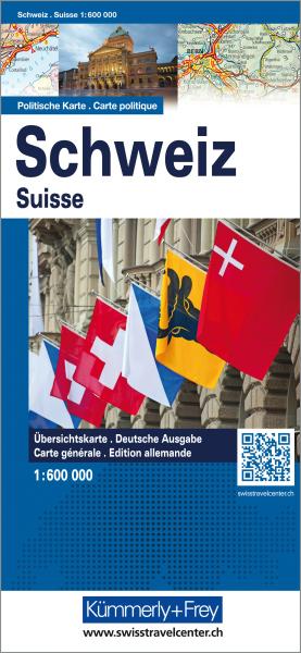 KÜmmerly+frey schülerkarte schweiz 3-259-00172- politisch 1:600'000 - Kuemmerlyfrey-3-259-00172--9783259001721