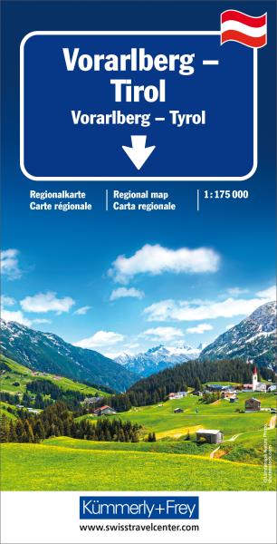 KÜmmerly+frey strassenkarte 3-259-01299- vorarlberg - tirol - Kuemmerlyfrey-3-259-01299--9783259012994