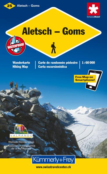 KÜmmerly+frey wanderkarte 325902225 aletsch-goms 1:60'000 - Kuemmerlyfrey-325902225-9783259022252