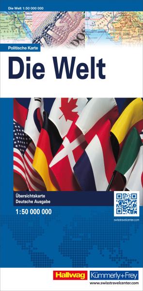 KÜmmerly+frey weltkarte 87,5x51cm 325904040 politisch 1:50 mio. - Kuemmerlyfrey-325904040-9783259040409