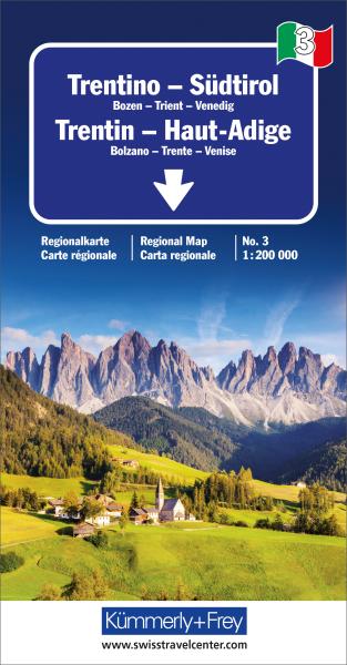 KÜmmerly+frey strassenkarte 325904158 trentino-südtirol 1:200'000 - Kuemmerlyfrey-325904158-9783259018361