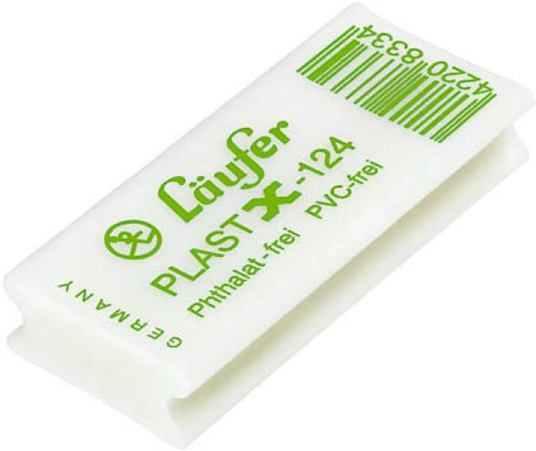 LÄufer radierer plast x-124 01240 transparent 46x20x9mm - Laeufer-01240-0000042208334