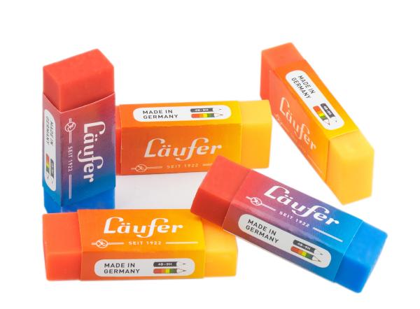 LÄufer plast-radierer 65x21x12mm 12005 farbig ass. - Laeufer-12005-4006677120054-04.jpg