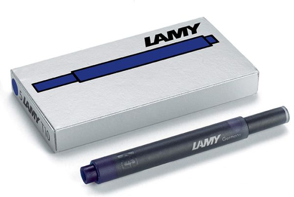 Lamy tintenpatrone t 10 1210655 blau-schwarz 5 stück - Lamy-1210655-4014519106555