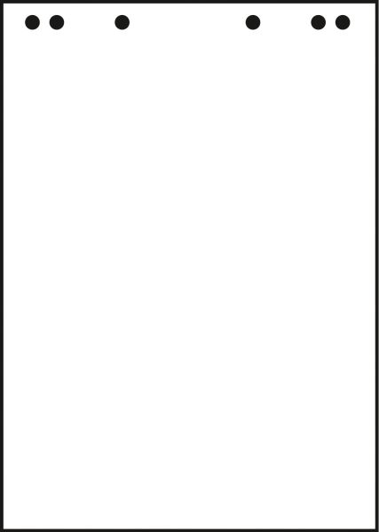 Landre flipchart-block 68x99cm 10050593 80g, blanko 5x20 blatt - Landre-10050593-4006144606654