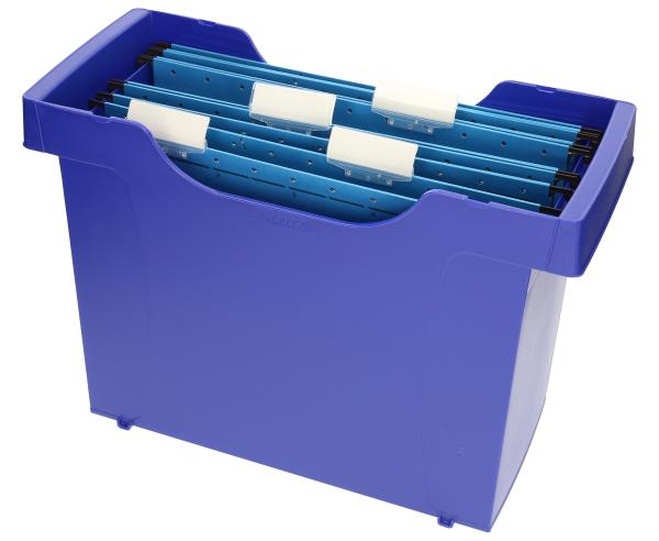 Leitz hängemappenbox 1993-00-35 blau,inkl. 5 hängemappen - Leitz-1993-00-35-4002432303939