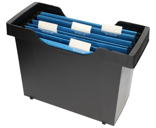 Leitz hängemappenbox 1993-03-95 incl. 5 hängemappen schwarz - Leitz-1993-03-95-4002432336210