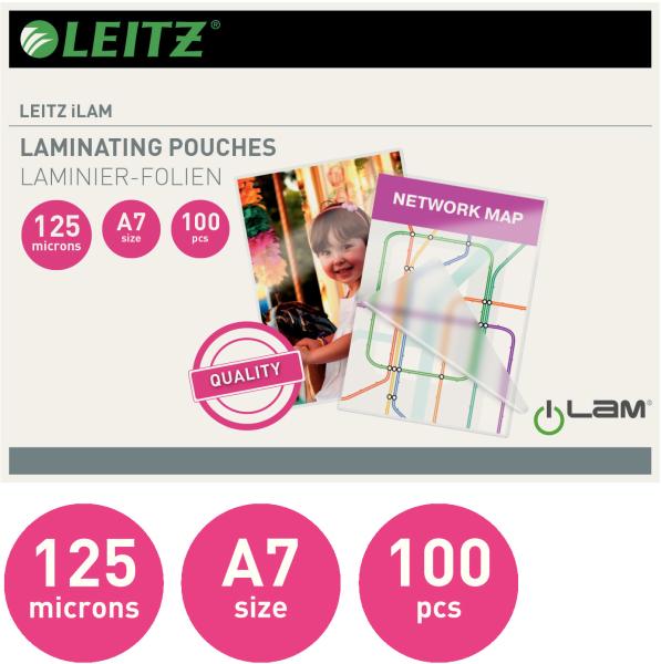 Leitz laminiertasche a7 33805 glanz, 125my 100 stk - Leitz-33805-5411313338059-02.jpg