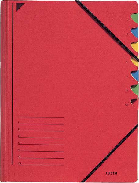 Leitz ordnungsmappe a4 39070025 rot 7 fächer - Leitz-39070025-4002432329052