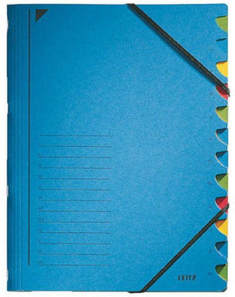 Leitz ordnungsmappe a4 39120035 blau 12 fächer - Leitz-39120035-4002432329090