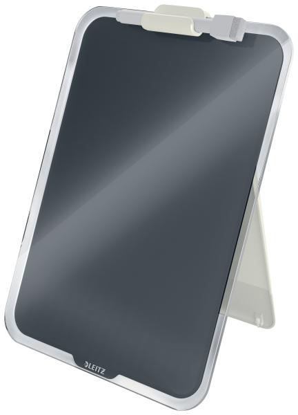 Leitz glass noteboard cosy 3947-00-89 grau 29,5x21,5x15,9cm - Leitz-3947-00-89-4002432124893