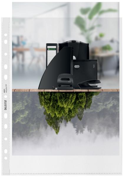Leitz zeigetaschen pp recycle a4 4021-00-03 transparent, 100my 25 stück - Leitz-4021-00-03-4002432128082-02.jpg