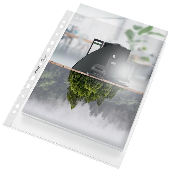 Leitz zeigetaschen pp recycle a4 4021-00-03 transparent, 100my 25 stück - Leitz-4021-00-03-4002432128082-03.jpg