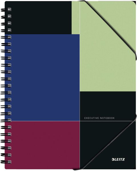 Leitz collegeblock executive a4 44630000 farbig kariert, getorganised - Leitz-44630000-4002432112142
