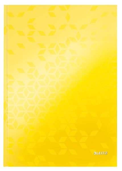 Leitz notizbuch wow a4 4625-10-16 liniert, 90g gelb - Leitz-4625-10-16-4002432121052