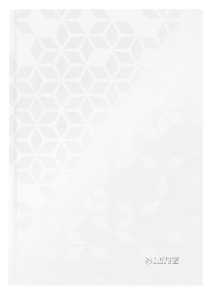 Leitz notizbuch wow a5 46271001 liniert, 90g perl weiss - Leitz-46271001-4002432399611