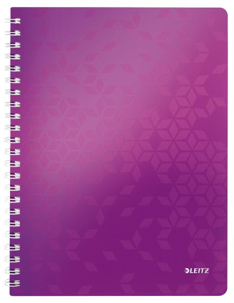 Leitz spiralbuch wow pp a4 46370062 violett 80 blatt - Leitz-46370062-4002432107643