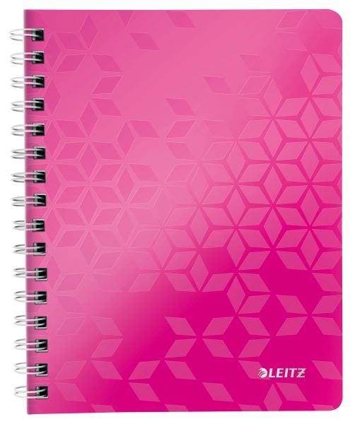 Leitz spiralbuch wow pp a5 46390023 pink 80 blatt - Leitz-46390023-4002432107742