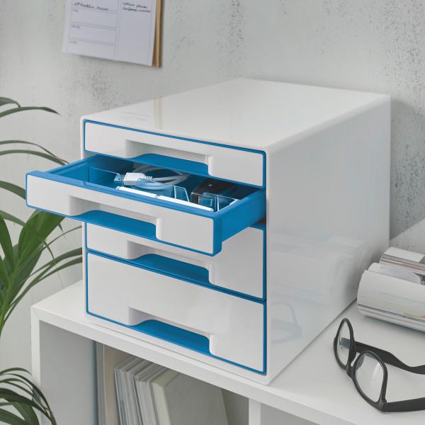 Leitz schubladenbox wow cube a4 52132036 weiss/blau, 4 schubladen - Leitz-52132036-4002432115358-03.jpg