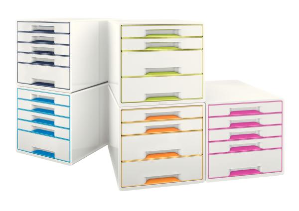 Leitz schubladenbox wow cube a4 52142023 weiss/pink, 5 schubladen - Leitz-52142023-4002432115419-03.jpg
