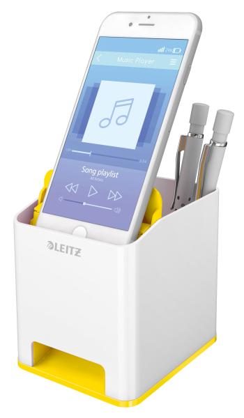 Leitz sound stifteköcher wow 5363-10-16 weiss/gelb - Leitz-5363-10-16-4002432122080-02.jpg