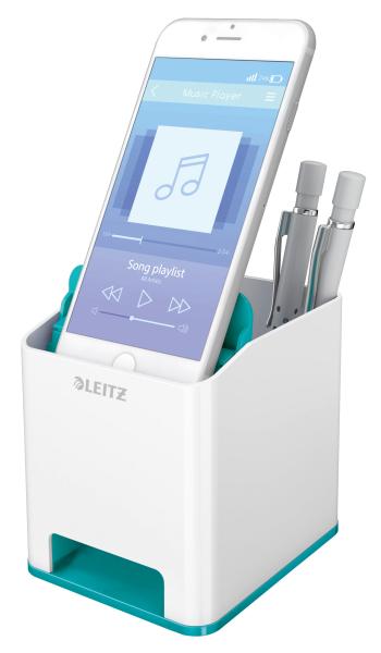 Leitz sound stifteköcher wow 5363-10-51 weiss/eisblau - Leitz-5363-10-51-4002432122097-02.jpg