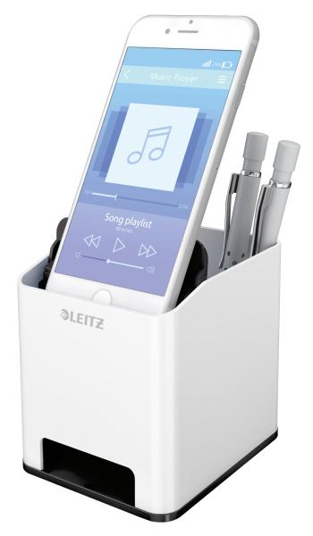 Leitz sound stifteköcher wow 5363-10-95 weiss/schwarz - Leitz-5363-10-95-4002432122110-02.jpg