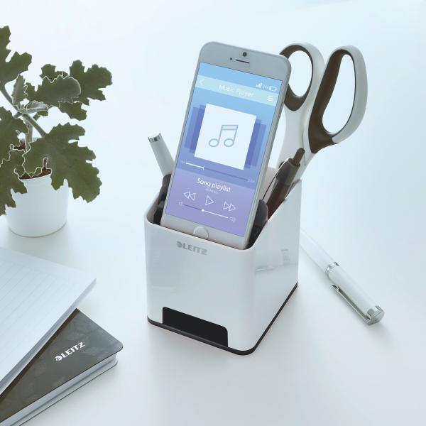 Leitz sound stifteköcher wow 5363-10-95 weiss/schwarz - Leitz-5363-10-95-4002432122110-03.jpg