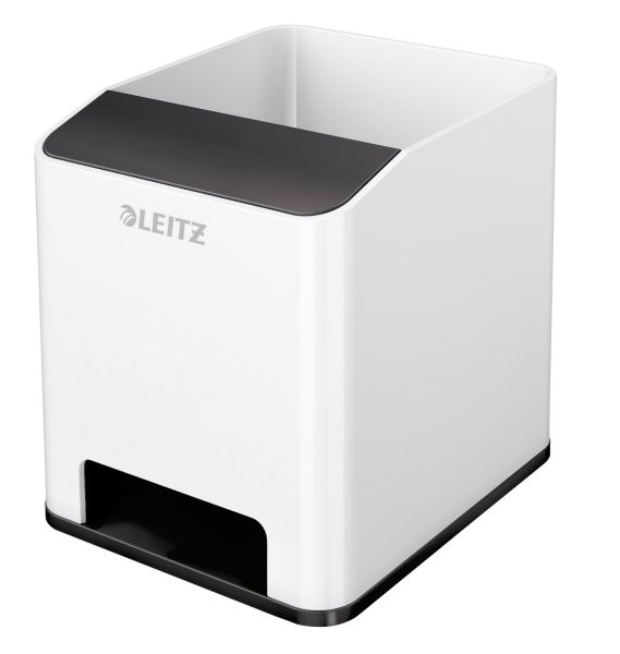 Leitz sound stifteköcher wow 5363-10-95 weiss/schwarz - Leitz-5363-10-95-4002432122110