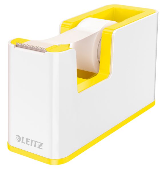 Leitz klebebandabroller wow 19mmx33m 5364-10-16 weiss/gelb - Leitz-5364-10-16-4002432122127