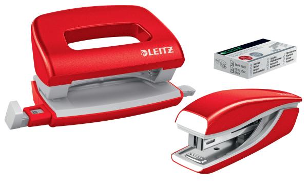 Leitz locher/hefter nexxt wow 5561 5561-20-26 rot, bundle 10 blatt - Leitz-5561-20-26-4002432135509