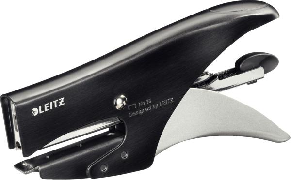 Leitz heftzange no. 10 style 55640094 satin schwarz 15 blatt - Leitz-55640094-4002432107520