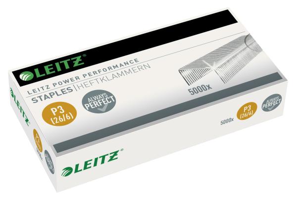 Leitz heftklammern p3 26/6mm 5572-10-00 verzinkt 5000 stück - Leitz-5572-10-00-4002432325139