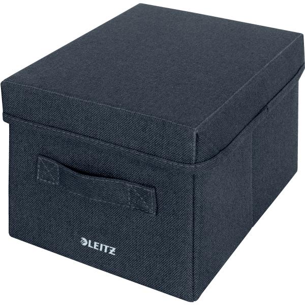 Leitz aufbewahrungsbox mit deckel 6146-00-89 samtgrau 2 stück 19x16x28.5cm - Leitz-6146-00-89-4002432134939