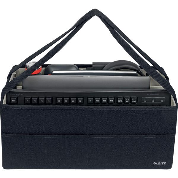Leitz hot desk stofftasche 6444-00-89 samtgrau 3 fächer 46.5x21x20cm - Leitz-6444-00-89-4002432134625-02.jpg
