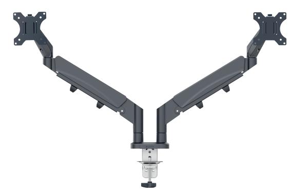 Leitz monitorarm ergo 6537-00-89 grau, dual - Leitz-6537-00-89-4002432134687