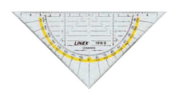 Linex geometriedreieck 14cm 100414085 transparent - Linex-100414085-5701221001313