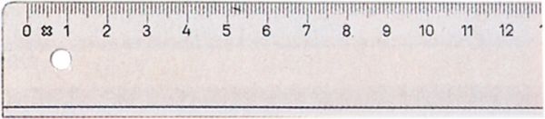 Linex schullineal transparent 30cm 1030m mit tuschkante und facette - Linex-1030m-5701221101334