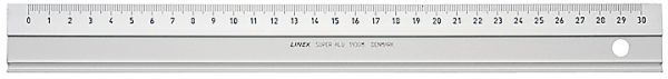 Linex aluminiumlineal 30cm 481400l mit facette - Linex-481400l-5701221101549