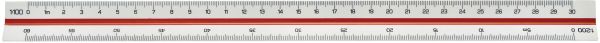 Linex dreikantmassstab 30cm 94800l weiss/farbig - Linex-94800l-5701221101730